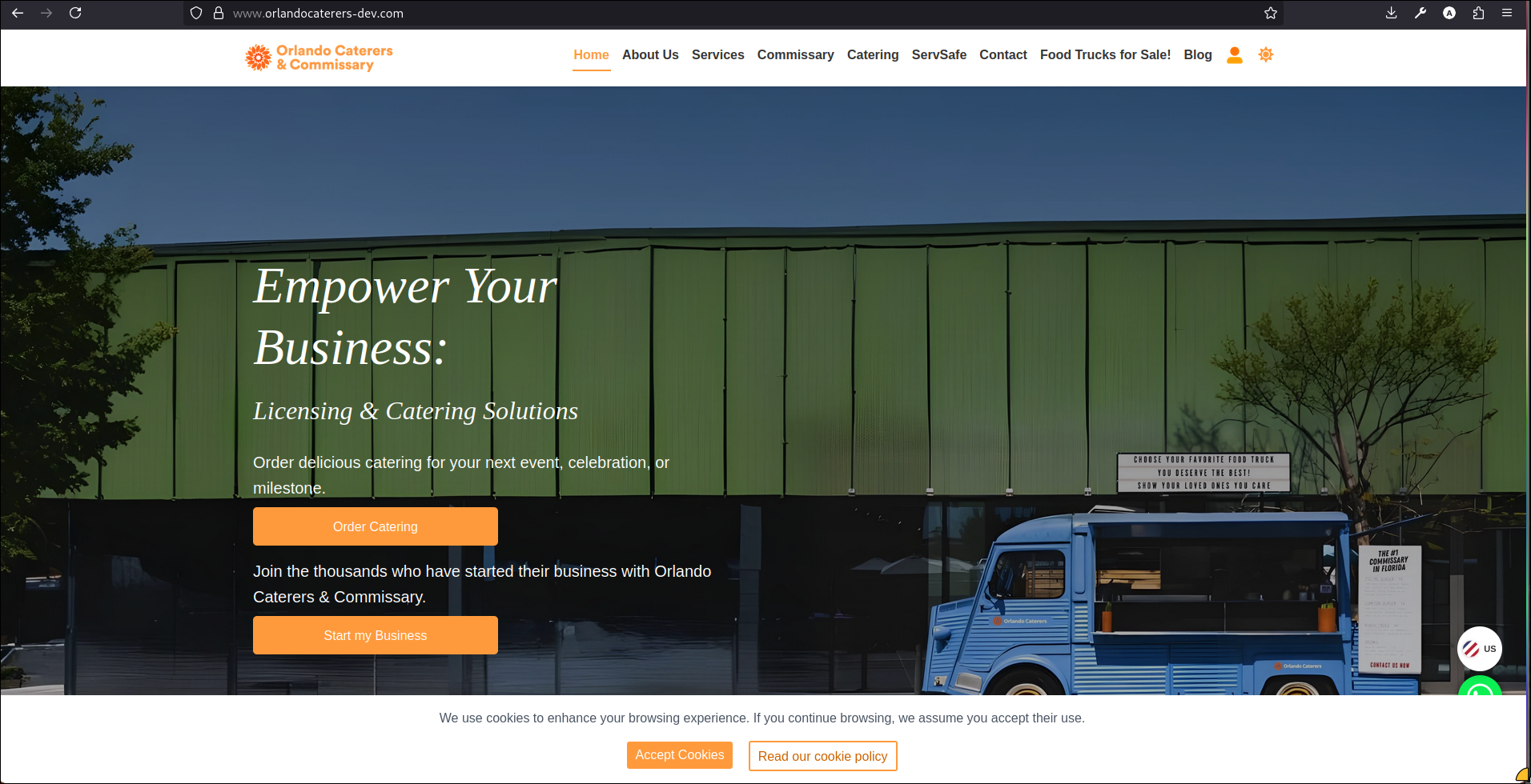 Orlando Caterers & Commissary Screenshot